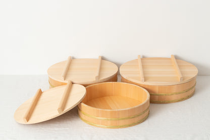 長野県/さわら　飯台　竹タガ付　すし蓋別売　39cm・42cm・45cm　3サイズ　811105　