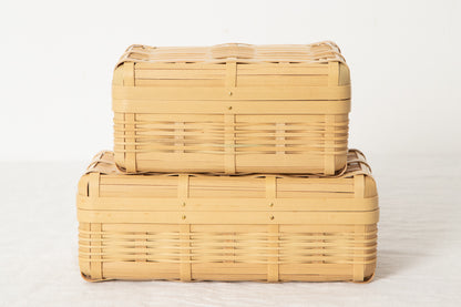Lunch Box Small Types / White Bamboo / Kagoshima-JPN 321106