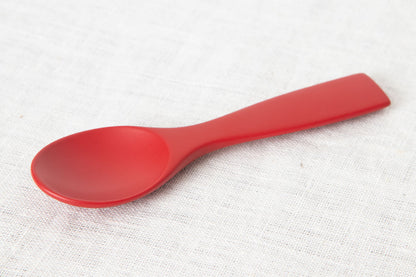 Petite Morning Fork, Knife & Spoon (Natural, Red) / Moso Bamboo / Oita-JPN 211117