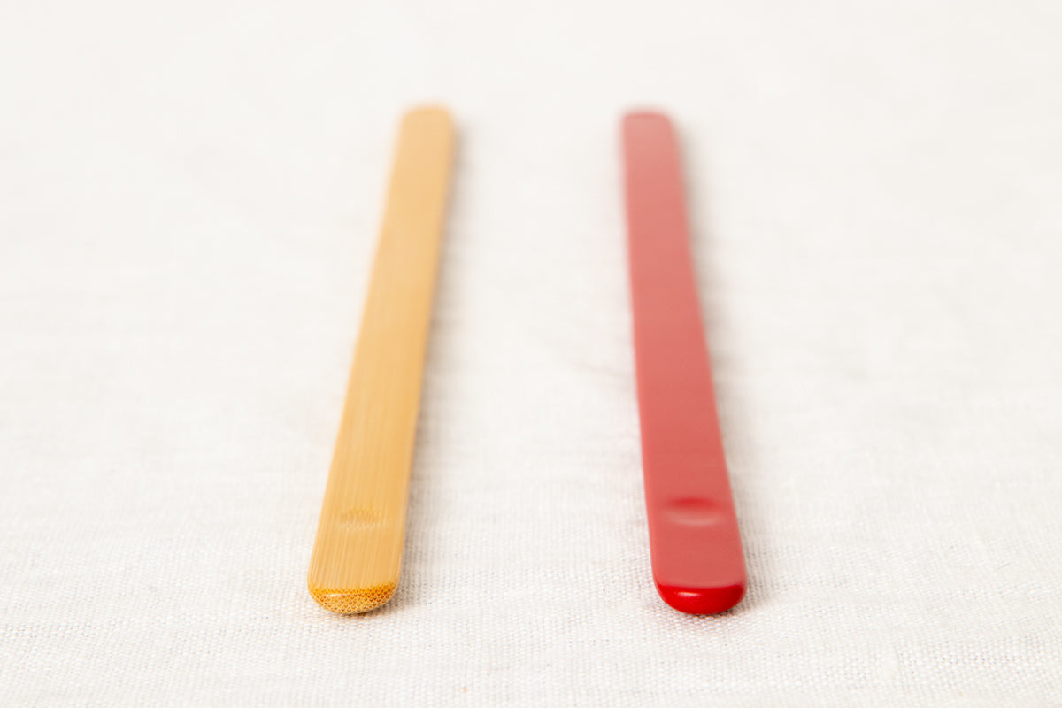 Stir stick [ Natural, Red ] / Mōsō bamboo / Ōita-JPN 211126
