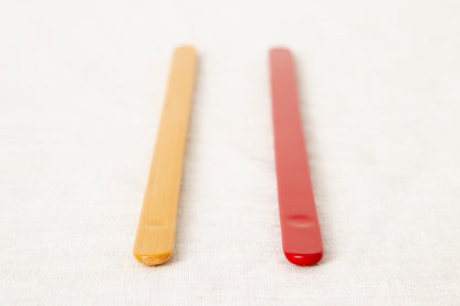 Stir stick [ Natural, Red ] / Mōsō bamboo / Ōita-JPN 211126
