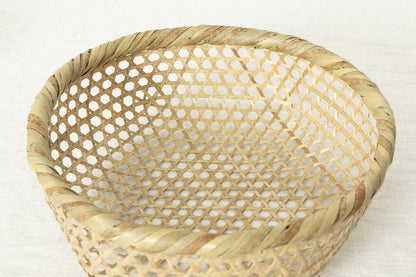 Beans Washing Basket – Shallow / Shinodake Bamboo / Miyagi-JPN 330115