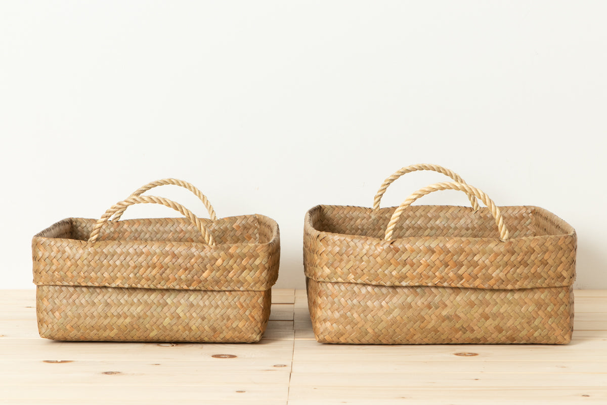 Organizing Basket with Handle (A4/B4) / Krajood Grass / THA 3115122
