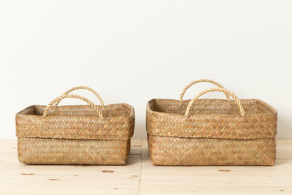 Organizing Basket with Handle (A4/B4) / Krajood Grass / THA 3115122