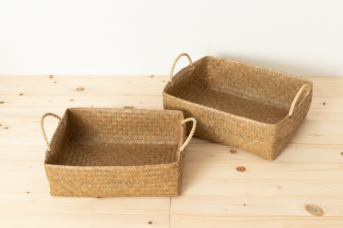 Organizing Basket with Handle (A4/B4) / Krajood Grass / THA 3115122