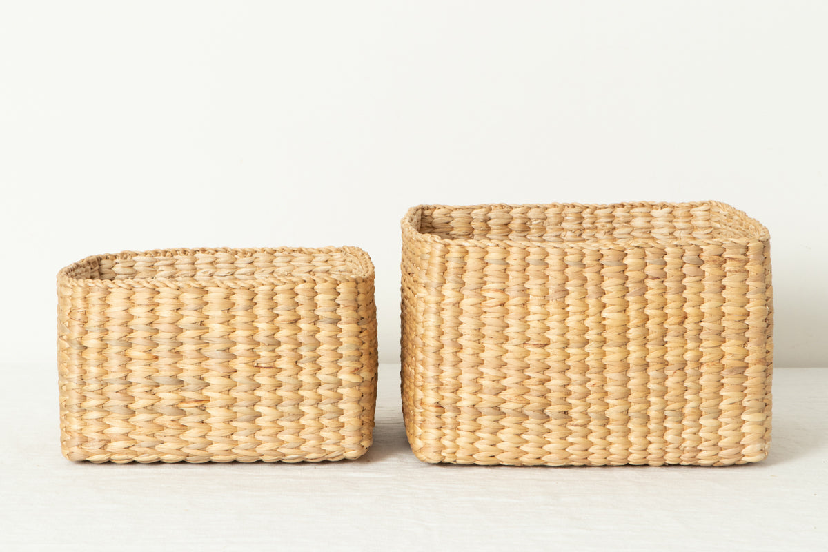 Organizing Basket "Square" / Water Hyacinth / THA 3115215