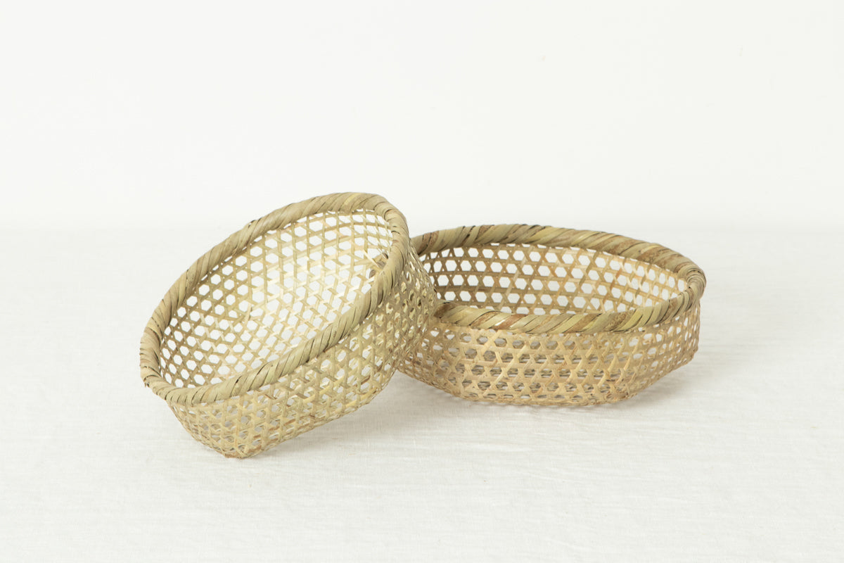 Beans Washing Basket – Shallow / Shinodake Bamboo / Miyagi-JPN 330115