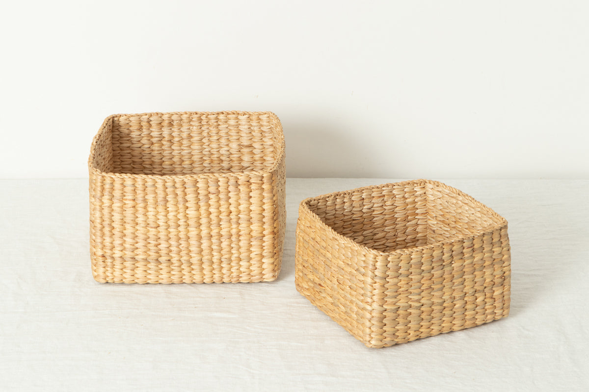 Organizing Basket "Square" / Water Hyacinth / THA 3115215