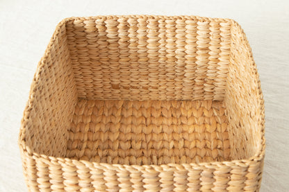 Organizing Basket "Square" / Water Hyacinth / THA 3115215