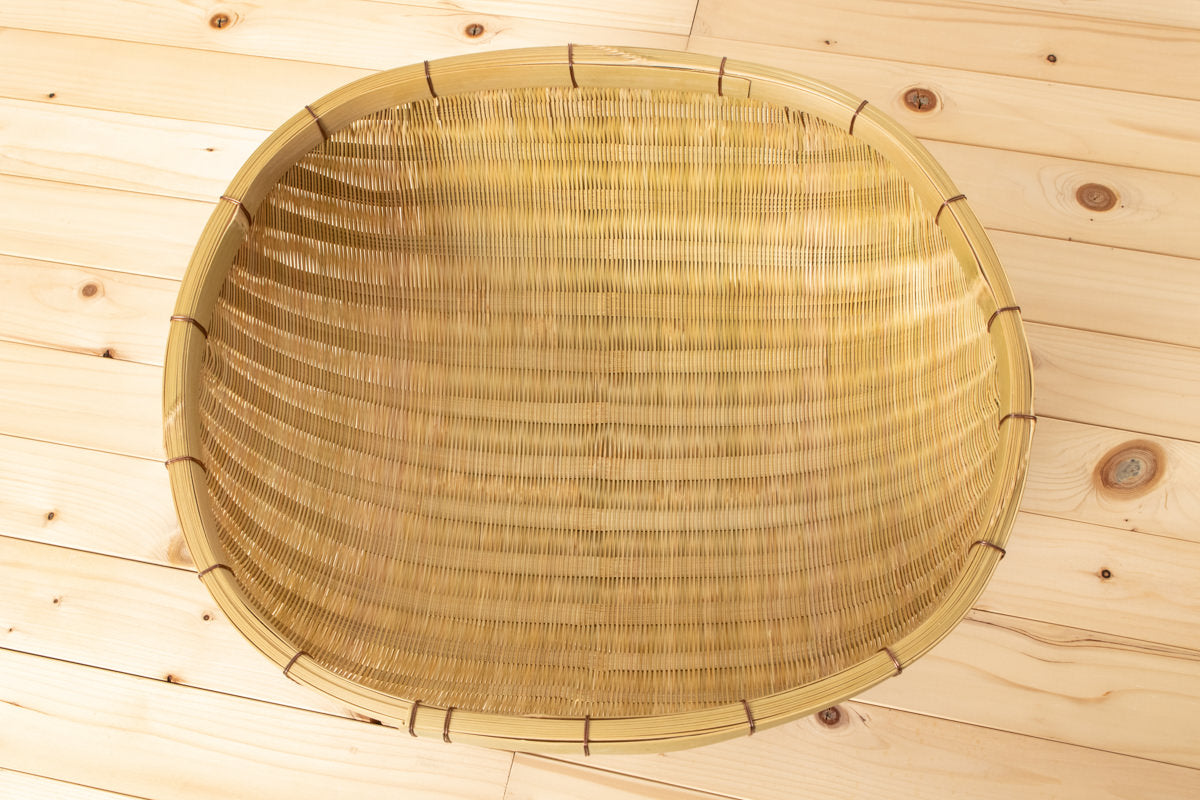 Rice Straining Basket “Sōki” – Full-Skin Finish / Madake Bamboo / Hiroshima-JPN 720805