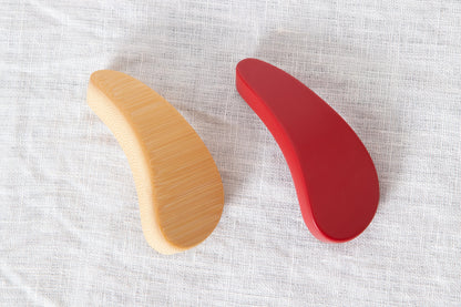 Chopsticks rest “Drop” [ Natural, Red ] / Mōsō bamboo / Ōita-JPN 211122