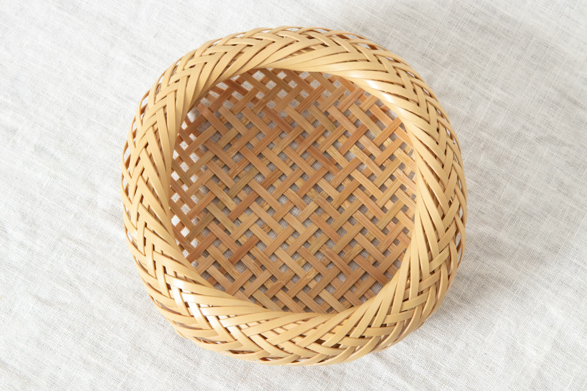 Everyday Storage Basket / White Bamboo / Oita-JPN 850402-1