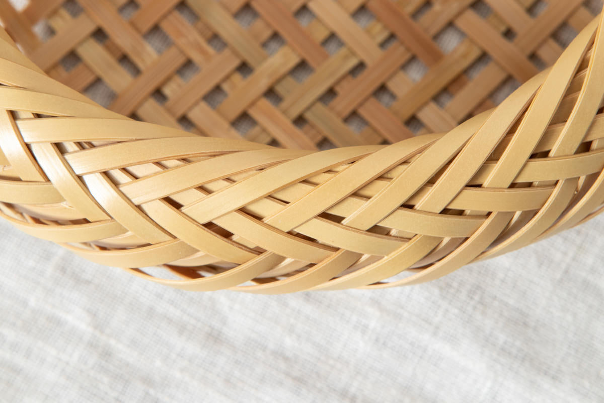 Everyday Storage Basket / White Bamboo / Oita-JPN 850402-1