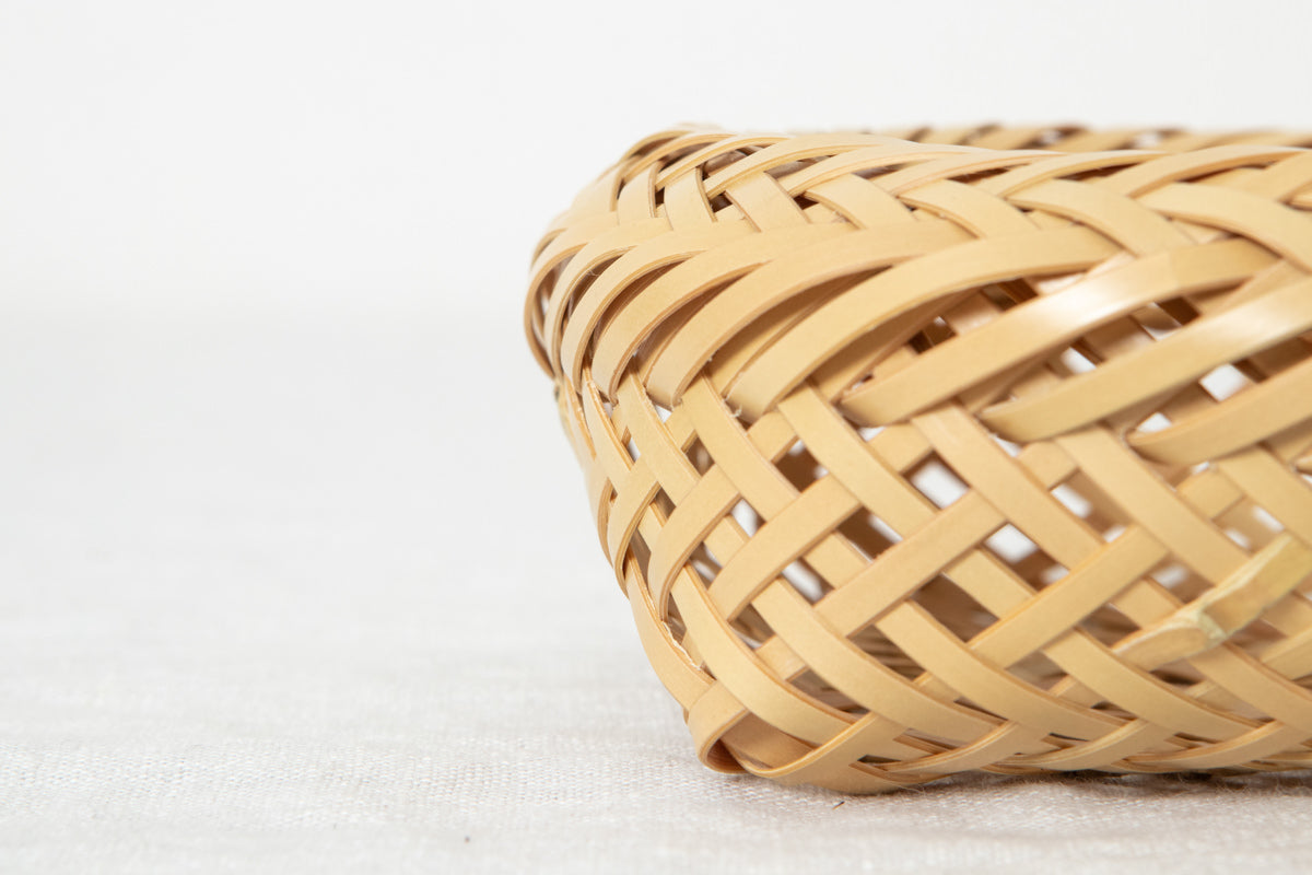 Everyday Storage Basket / White Bamboo / Oita-JPN 850402-1