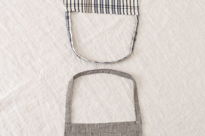 Full Apron – Brush Gray, Madras / Khadi Cotton / IND 330905