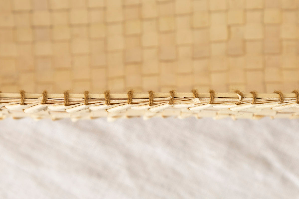 インド/パームリーフ　ティッシュボックス　Natural　330903-1