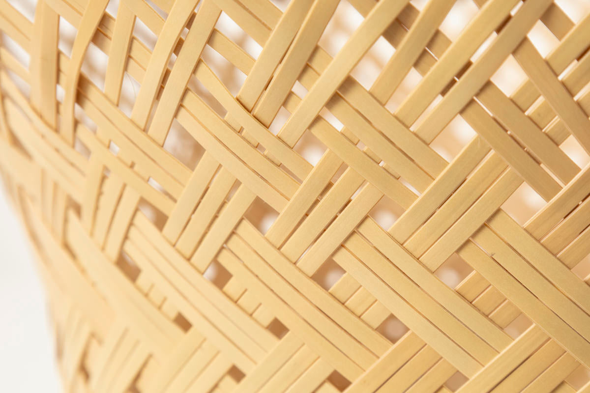 Footed Basket "Oriental" / White Bamboo / Ōita-JPN 220804