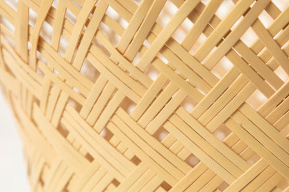 Footed Basket "Oriental" / White Bamboo / Ōita-JPN 220804