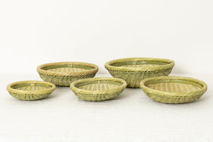 Round Bamboo Colander Tray / Madake Bamboo / Nagano-JPN 121508