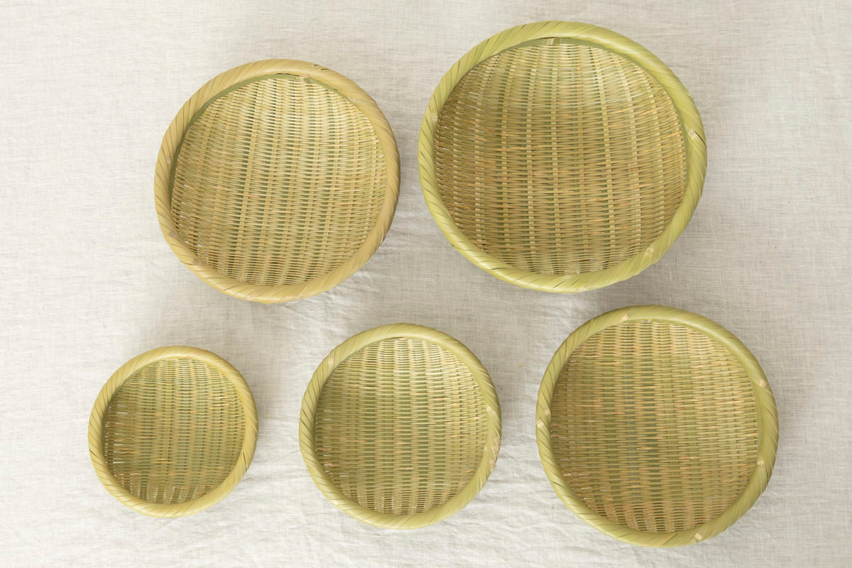 Round Bamboo Colander Tray / Madake Bamboo / Nagano-JPN 121508