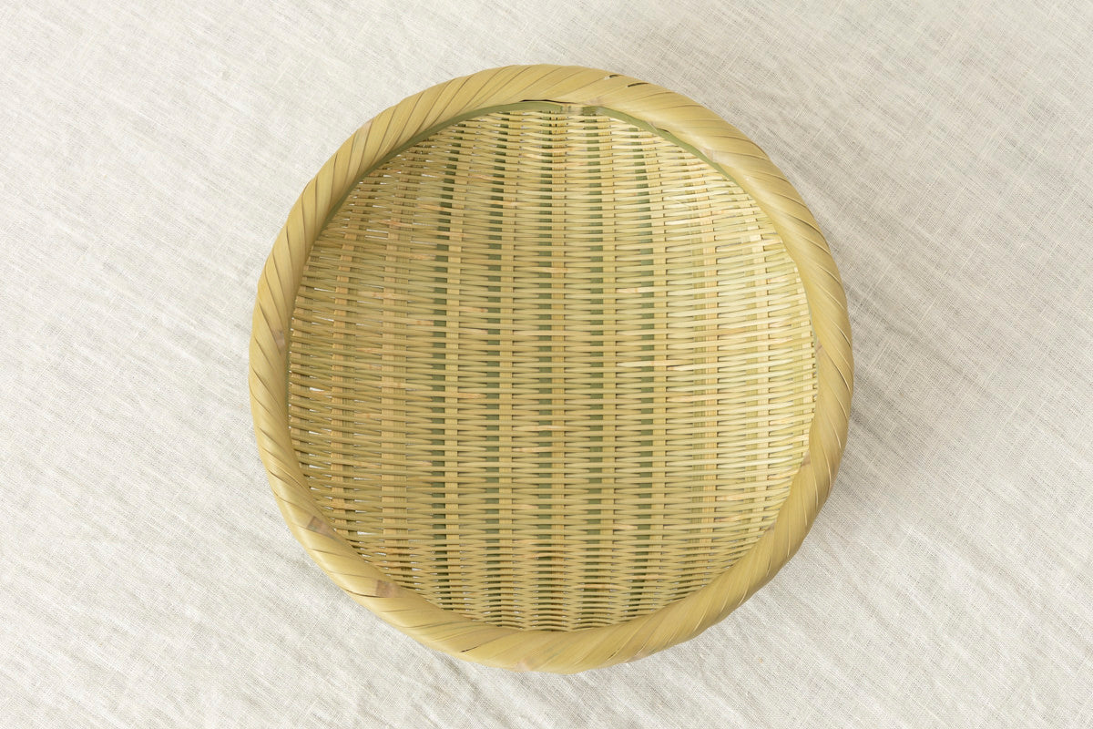 Round Bamboo Colander Tray / Madake Bamboo / Nagano-JPN 121508