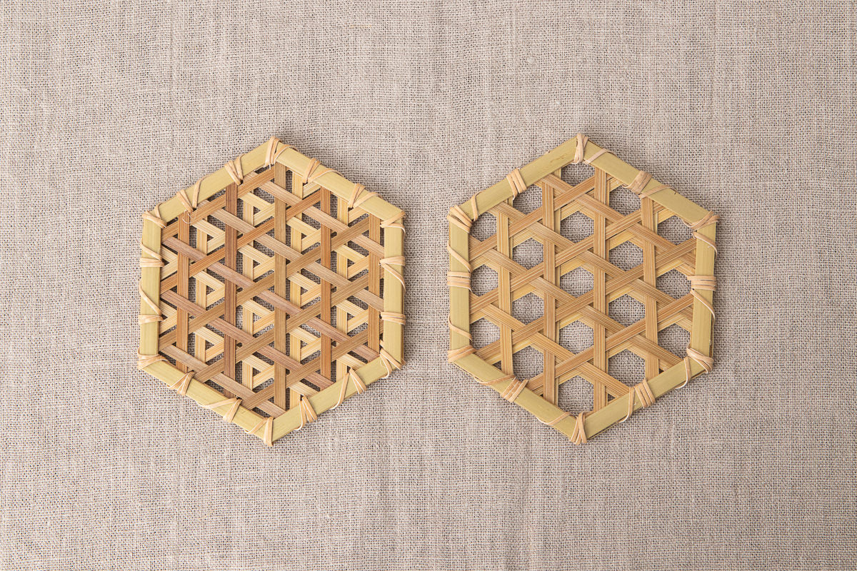 Mutsume Pattern Coaster / Guizhu Bamboo / TWN 810303