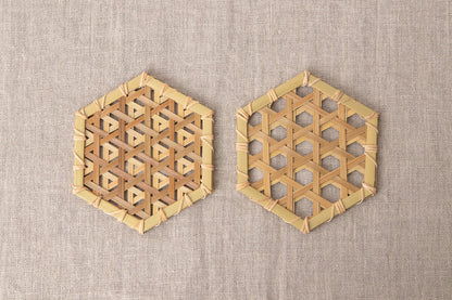 Mutsume Pattern Coaster / Guizhu Bamboo / TWN 810303