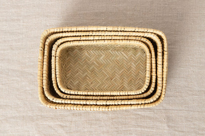 Rectangle Lunch Basket “Type B” / Suzutake Bamboo / Iwate-JPN 450815