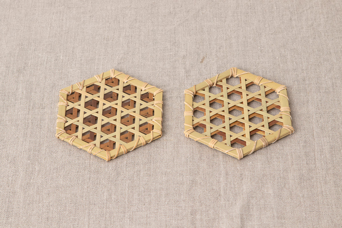 Mutsume Pattern Coaster / Guizhu Bamboo / TWN 810303