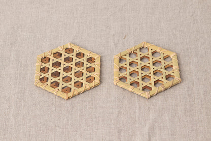 Mutsume Pattern Coaster / Guizhu Bamboo / TWN 810303