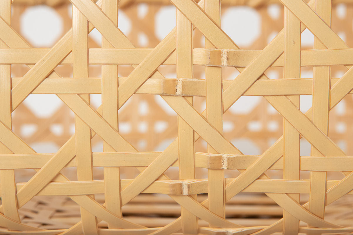 Organizing Basket "Yatsume Weave" / White Bamboo / Ōita-JPN 211504