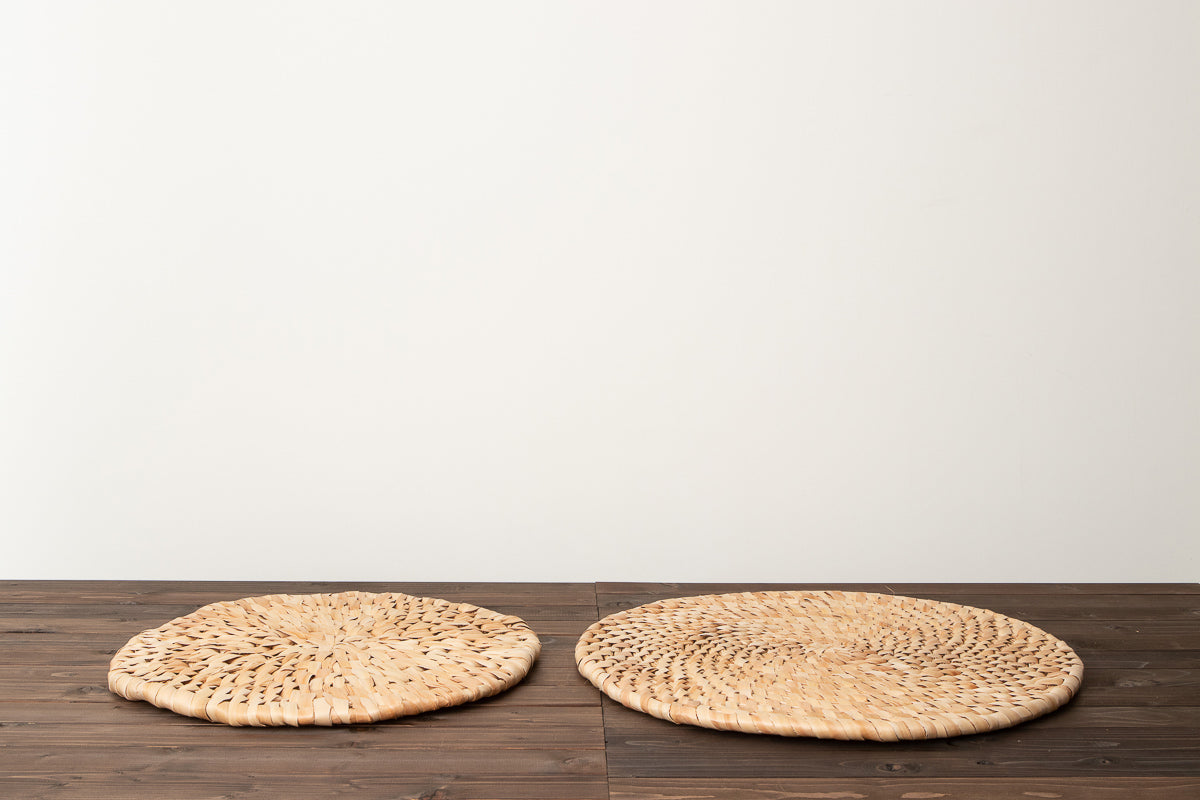 Round Seat Mat – Large Sizes / Shell Ginger / Ishigaki, Okinawa-JPN 810804