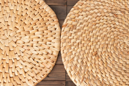 Round Seat Mat – Large Sizes / Shell Ginger / Ishigaki, Okinawa-JPN 810804