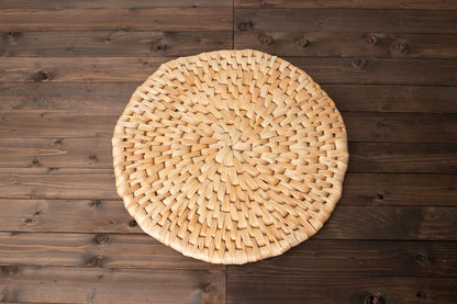 Round Seat Mat – Large Sizes / Shell Ginger / Ishigaki, Okinawa-JPN 810804