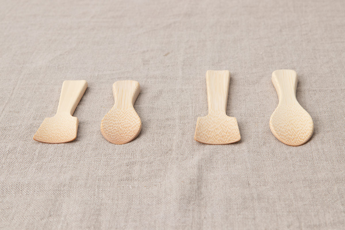 Ice Cream Spoon – Round & Square / White Bamboo / Ōita-JPN 510402