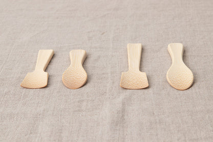 Ice Cream Spoon – Round & Square / White Bamboo / Ōita-JPN 510402