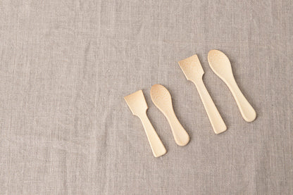 Ice Cream Spoon – Round & Square / White Bamboo / Ōita-JPN 510402