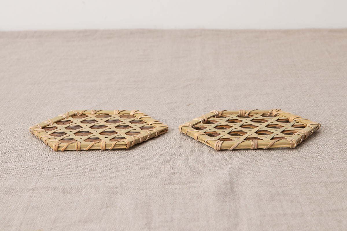 Mutsume Pattern Coaster / Guizhu Bamboo / TWN 810303