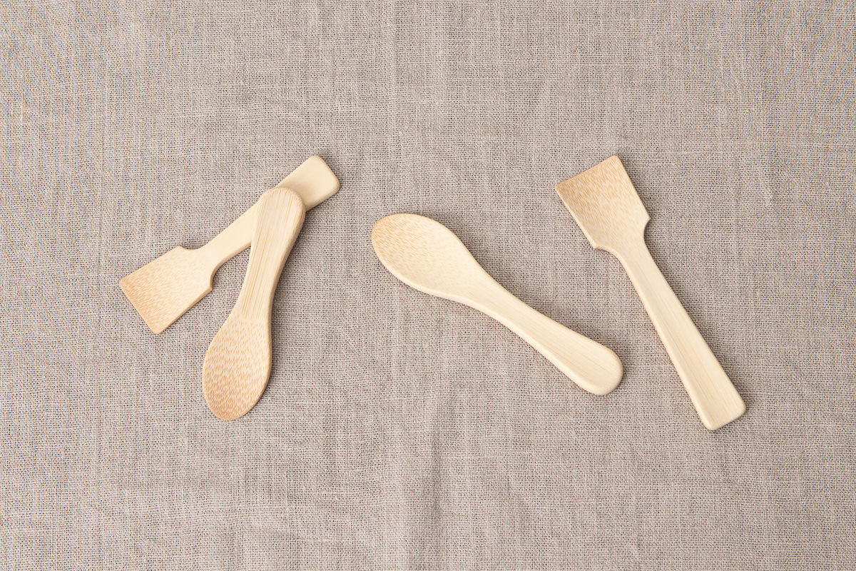 Ice Cream Spoon – Round & Square / White Bamboo / Ōita-JPN 510402