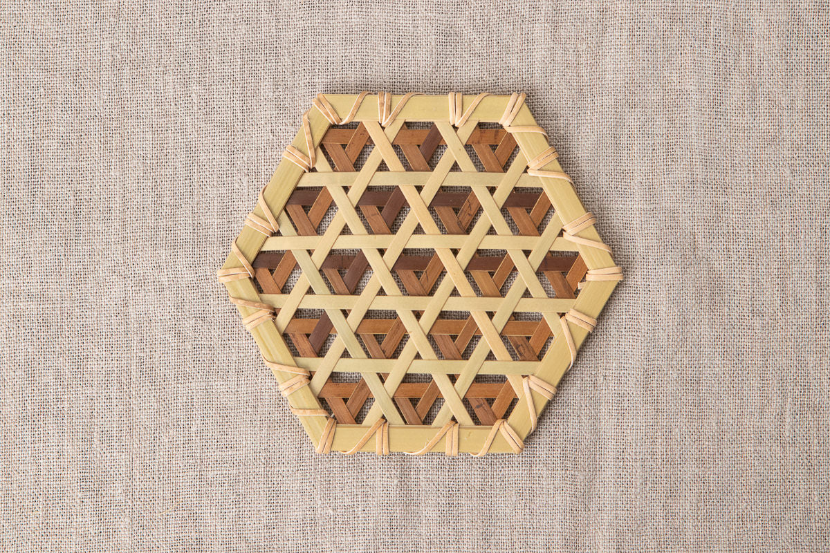 Mutsume Pattern Coaster / Guizhu Bamboo / TWN 810303