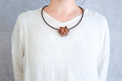 Pendant “Flower” Choker / Wild Grape Vine / Yamagata-JPN 311405-1