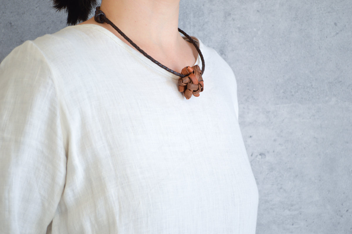 Pendant “Flower” Choker / Wild Grape Vine / Yamagata-JPN 311405-1