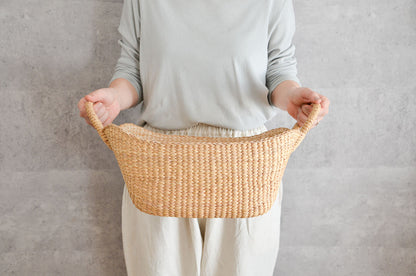 Organizing Basket “Ring Handle” / Water Hyacinth / THA 3115203