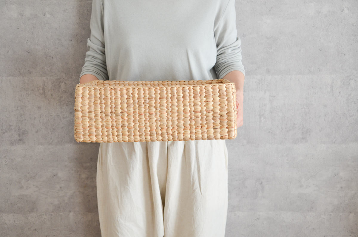 Organizing Basket "Rectangle" / Water Hyacinth / THA 3115214