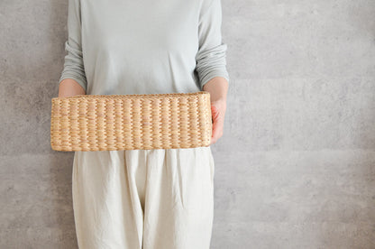 Organizing Basket "Rectangle" / Water Hyacinth / THA 3115214