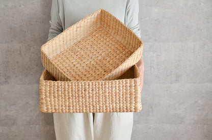 Organizing Basket "Rectangle" / Water Hyacinth / THA 3115214