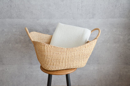 Organizing Basket “Ring Handle” / Water Hyacinth / THA 3115203