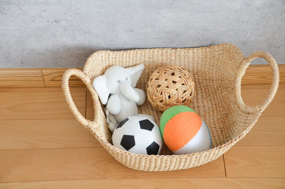 Organizing Basket “Ring Handle” / Water Hyacinth / THA 3115203