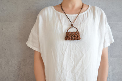 Pendant “Bag Shape” / Wild Grape Vine / Yamagata-JPN 311403-1