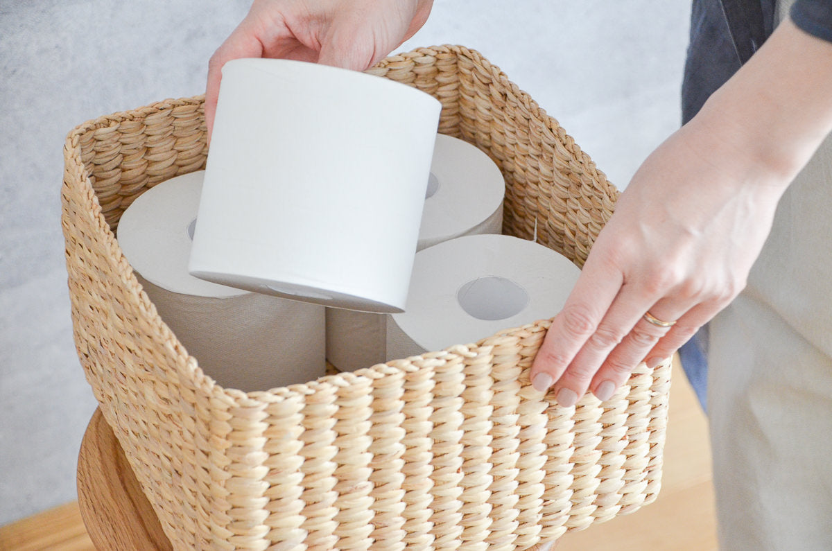 Organizing Basket "Square" / Water Hyacinth / THA 3115215